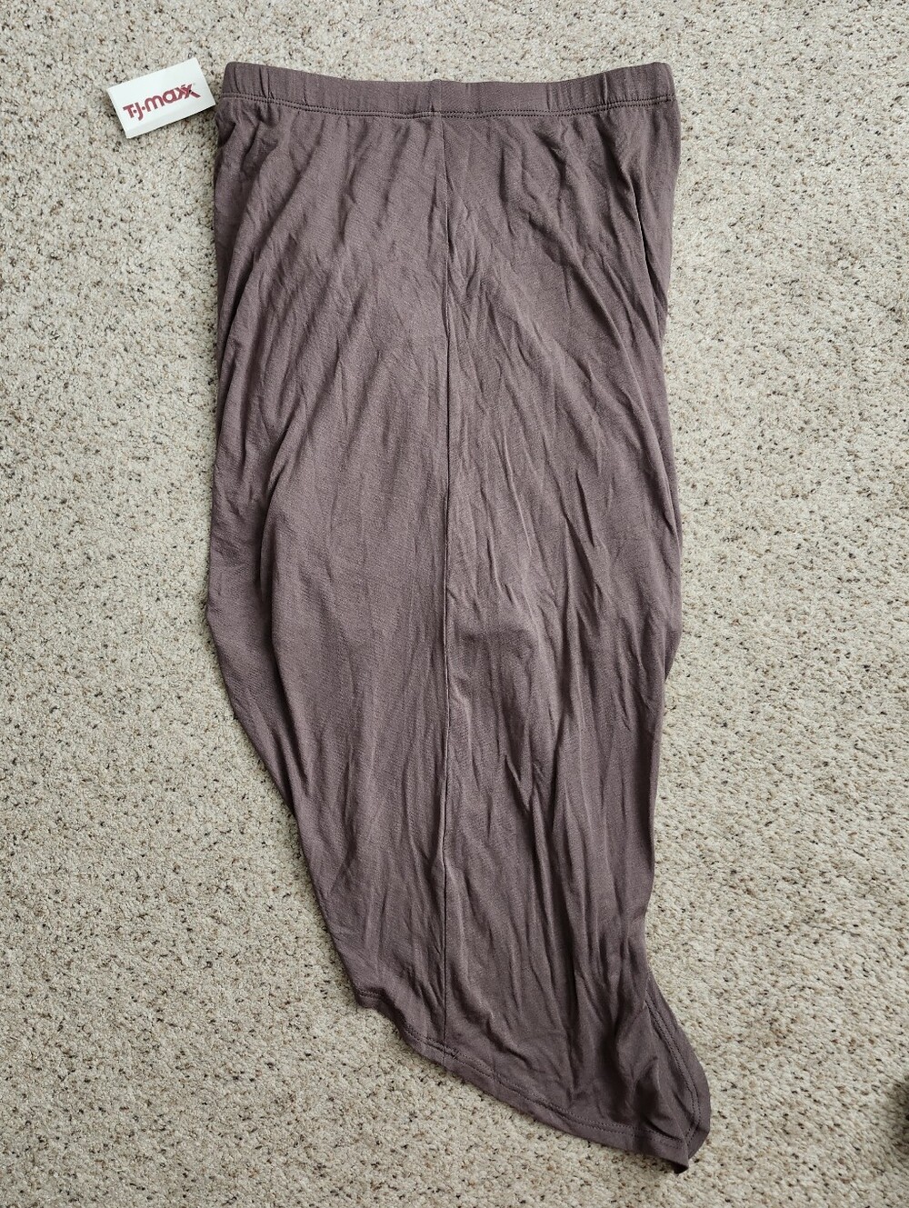 New T.J.Maxx Women's Asymmetrical Brown Midi Skirt - Picture 6 of 6